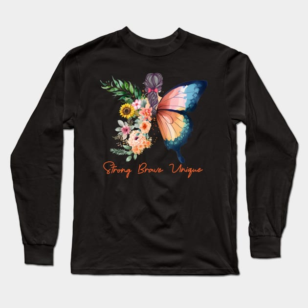 Butterfly pattern Long Sleeve T-Shirt by afmr.2007@gmail.com